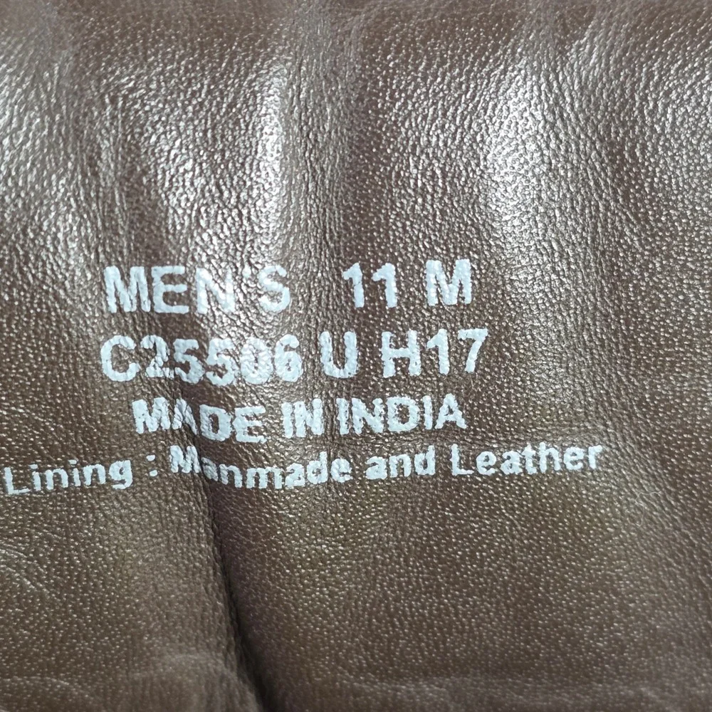 COLE HAAN Keaton Waterproof Hiking Boots Men's 11M Brown Leather Lug Sole Trail